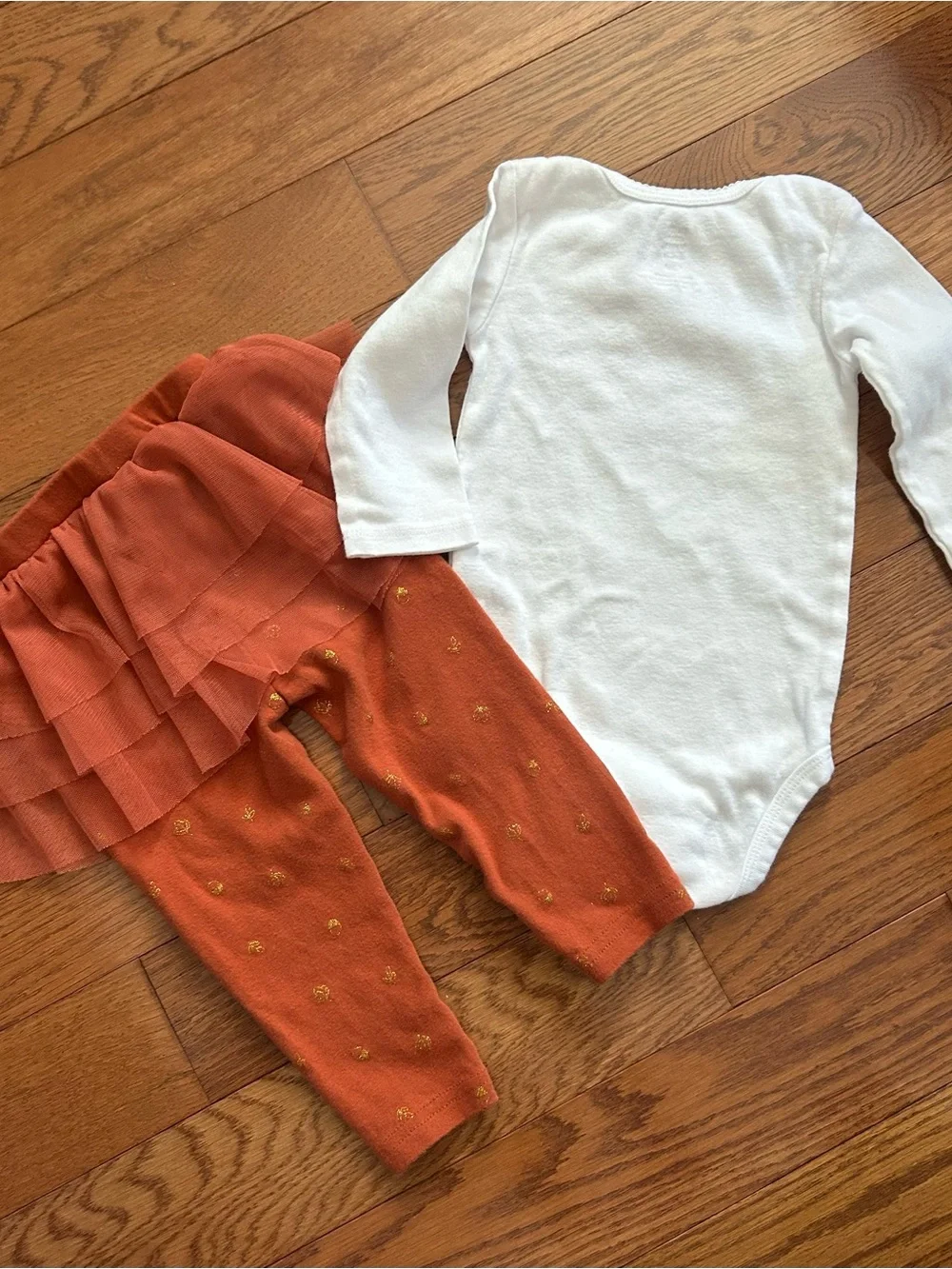 Just One You by Carter’s “Thankful for my family' Onesie and Ruffle Leggings Set - Picture 3 of 5